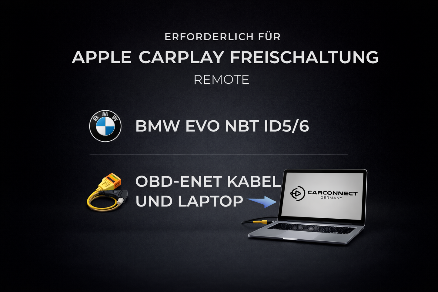Apple CarPlay Freischaltung BMW F & G Serie (Remote)