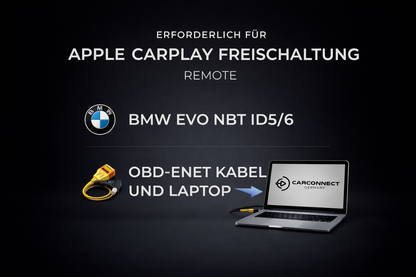 Apple CarPlay Freischaltung BMW F & G Serie (Remote)